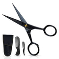 German Steel Beard & Mustache Scissors (5")