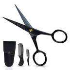 German Steel Beard & Mustache Scissors (5")