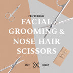 ONTAKI Facial Hair Grooming Scissors (2 Pack)