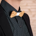 Wooden bow - Curly birch, white