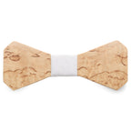 Wooden bow - Curly birch, white