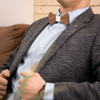 Wooden bow - Walnut, white