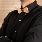 Wooden bow - Curly birch, brown