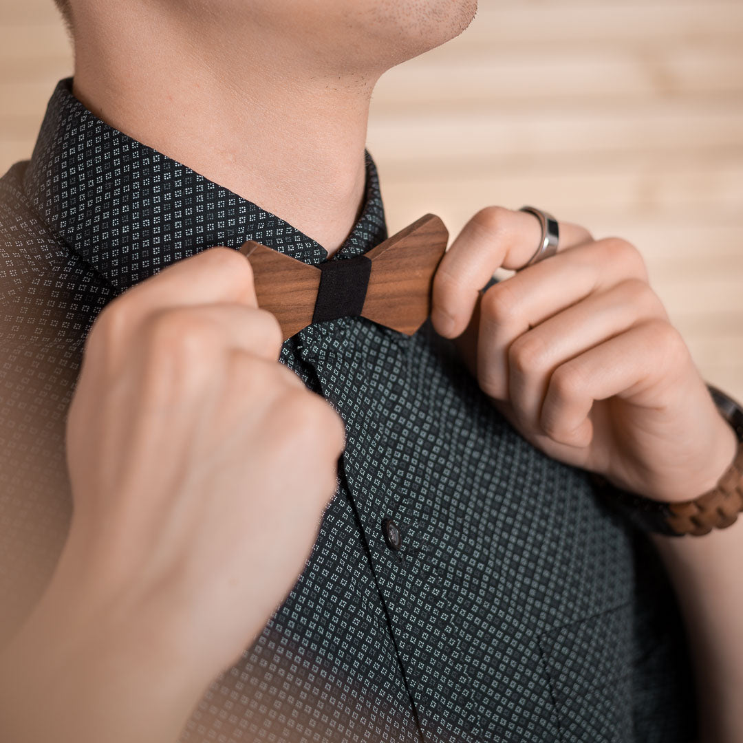 Wooden bow - Walnut, black