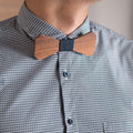 Wooden bow - Walnut, blue