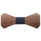 Wooden bow - Walnut, blue
