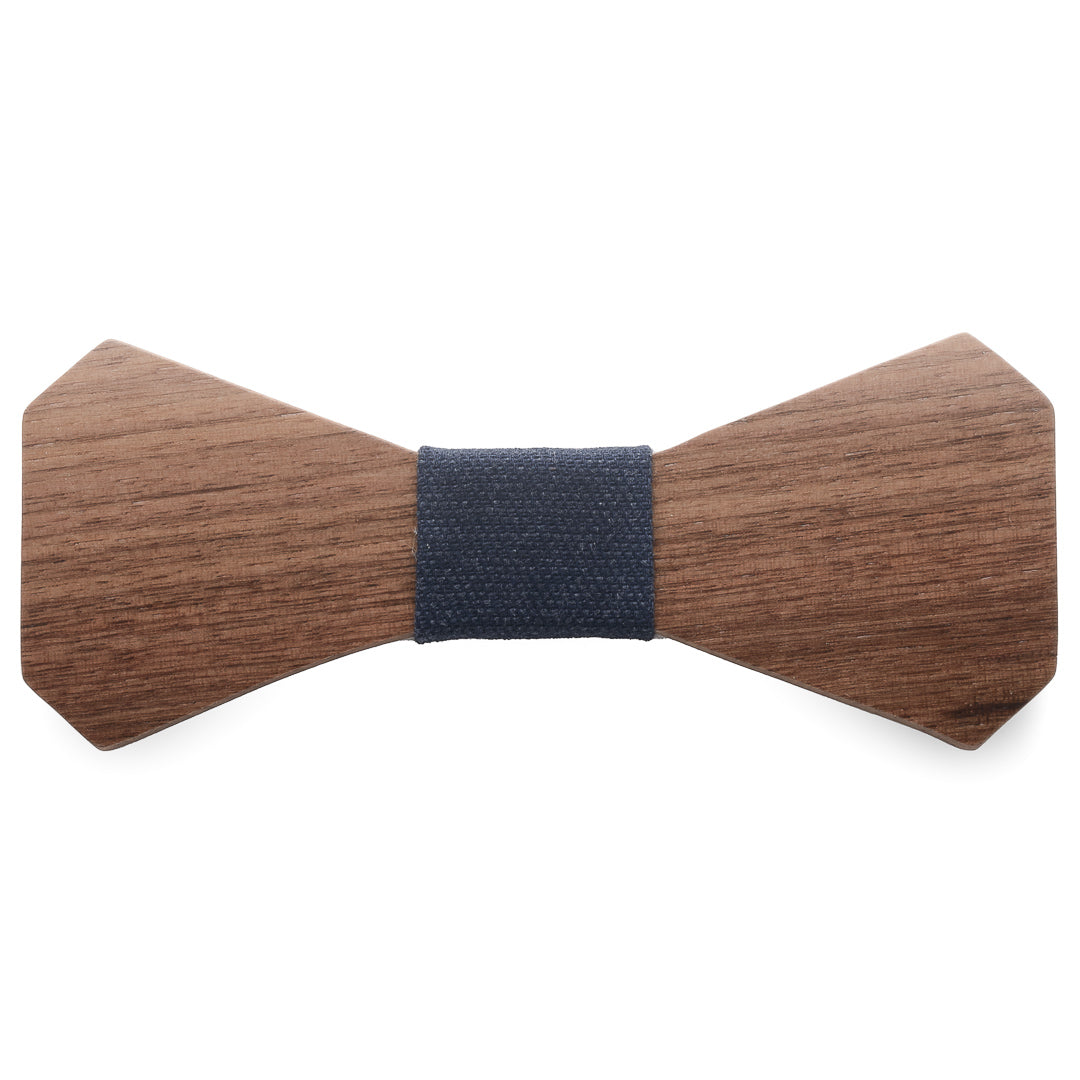 Wooden bow - Walnut, blue