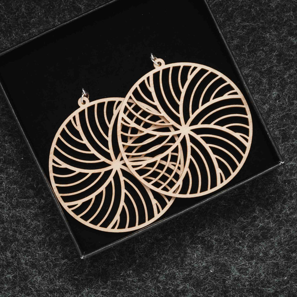 Wooden earrings - Kide