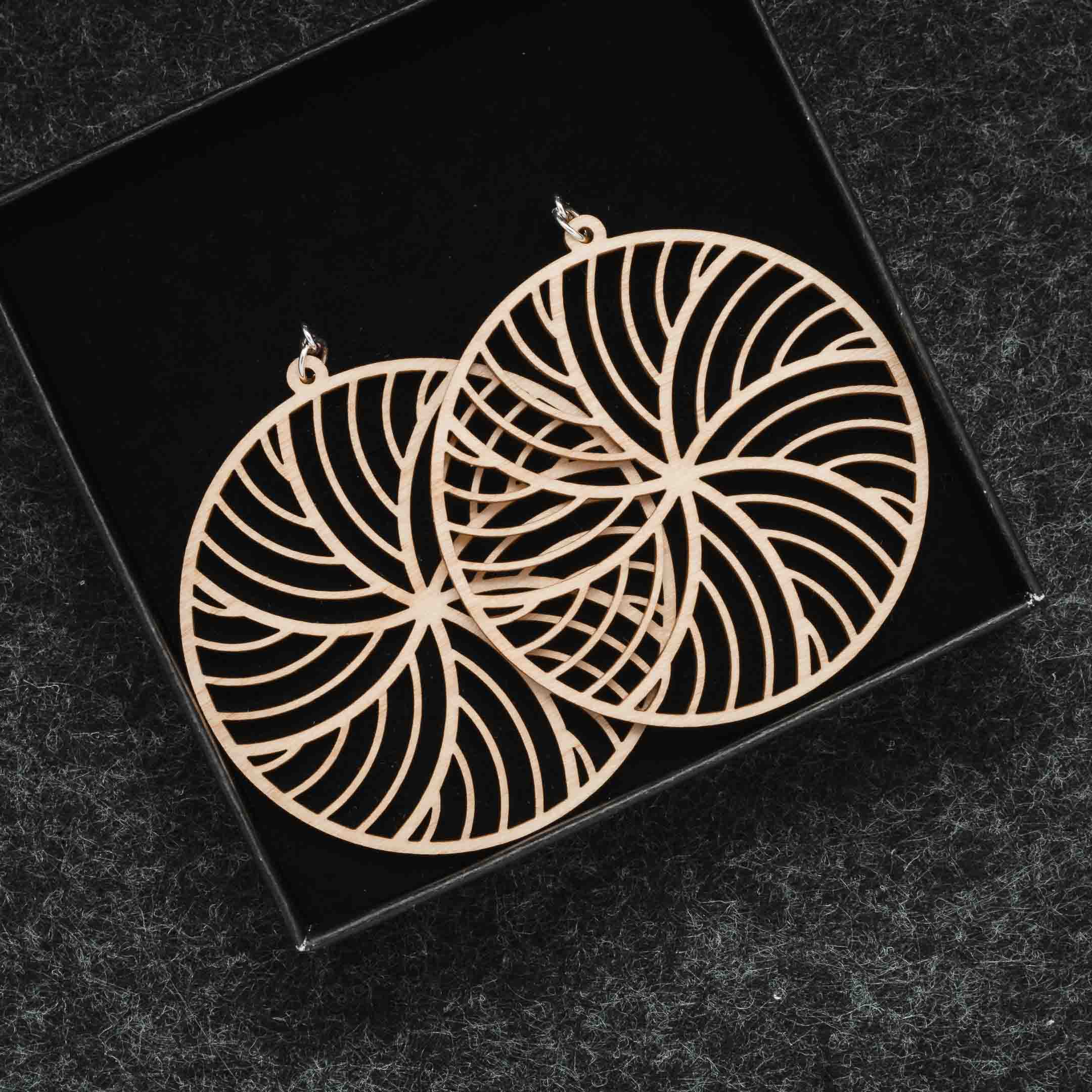 Wooden earrings - Kide