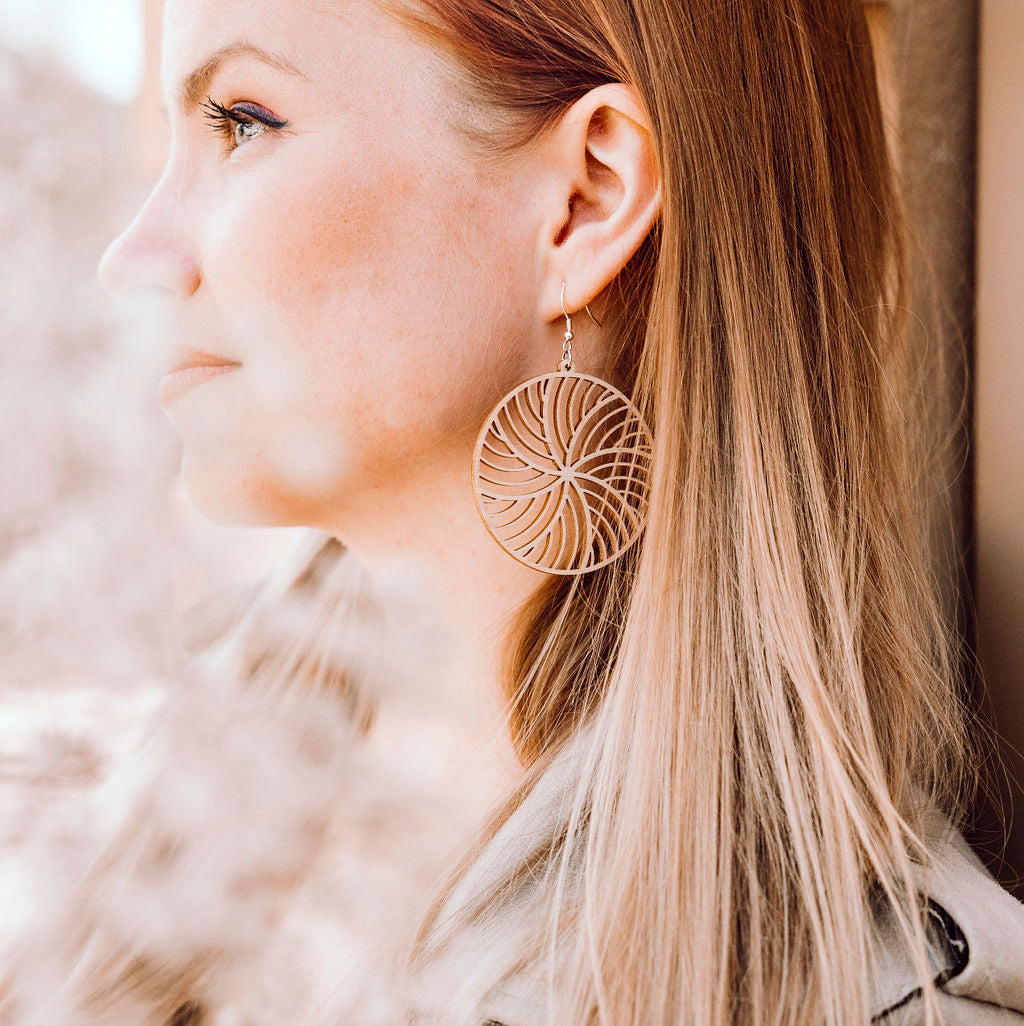 Wooden earrings - Kide