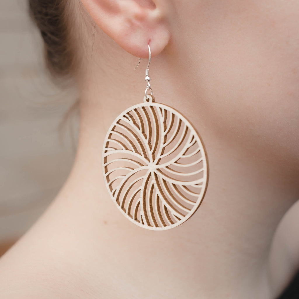 Wooden earrings - Kide