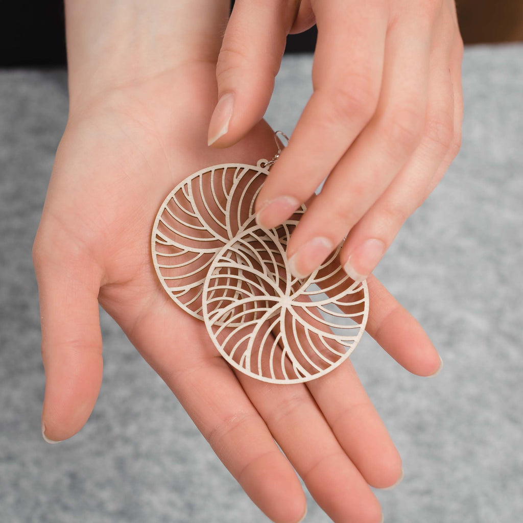 Wooden earrings - Kide