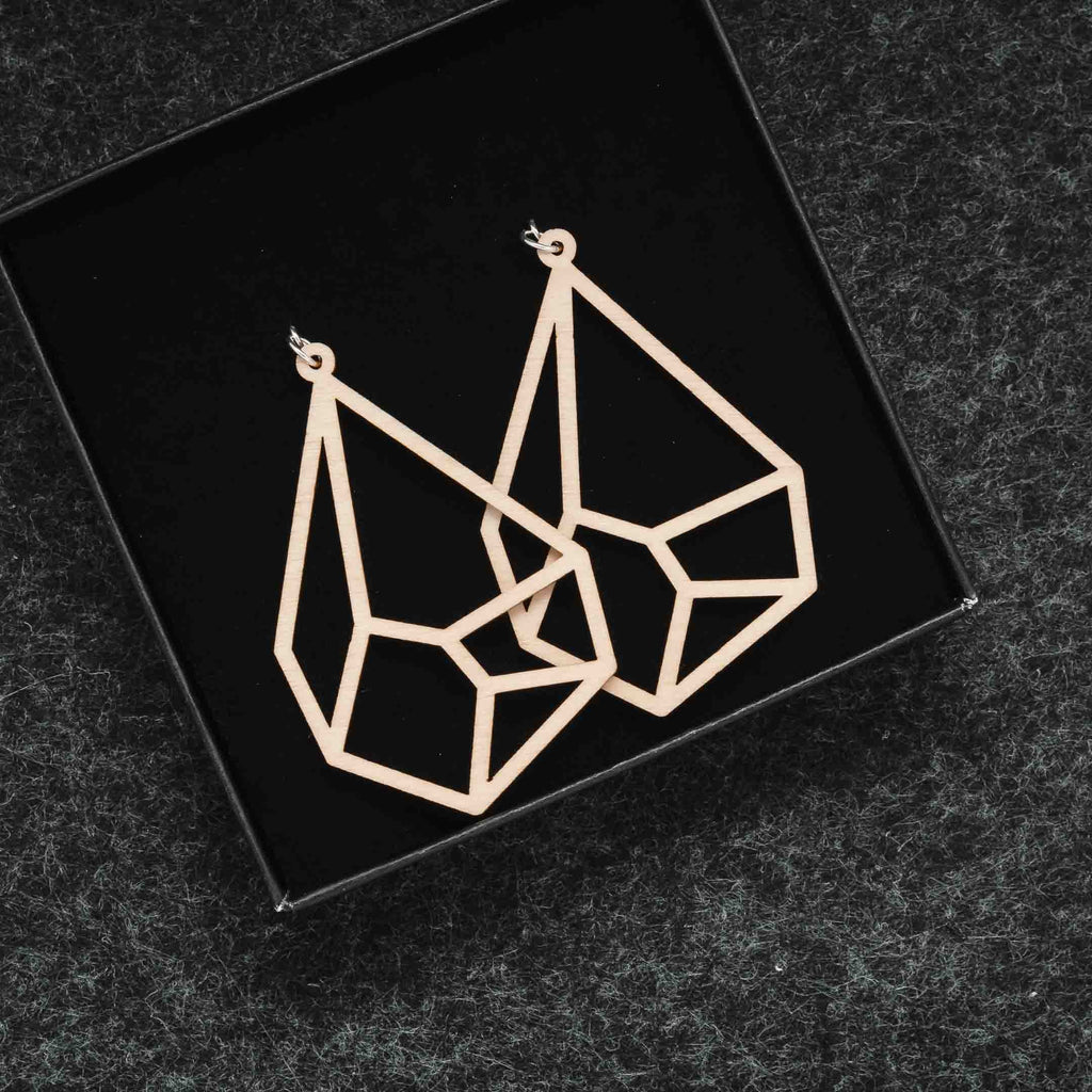 Wooden earrings - Lähde
