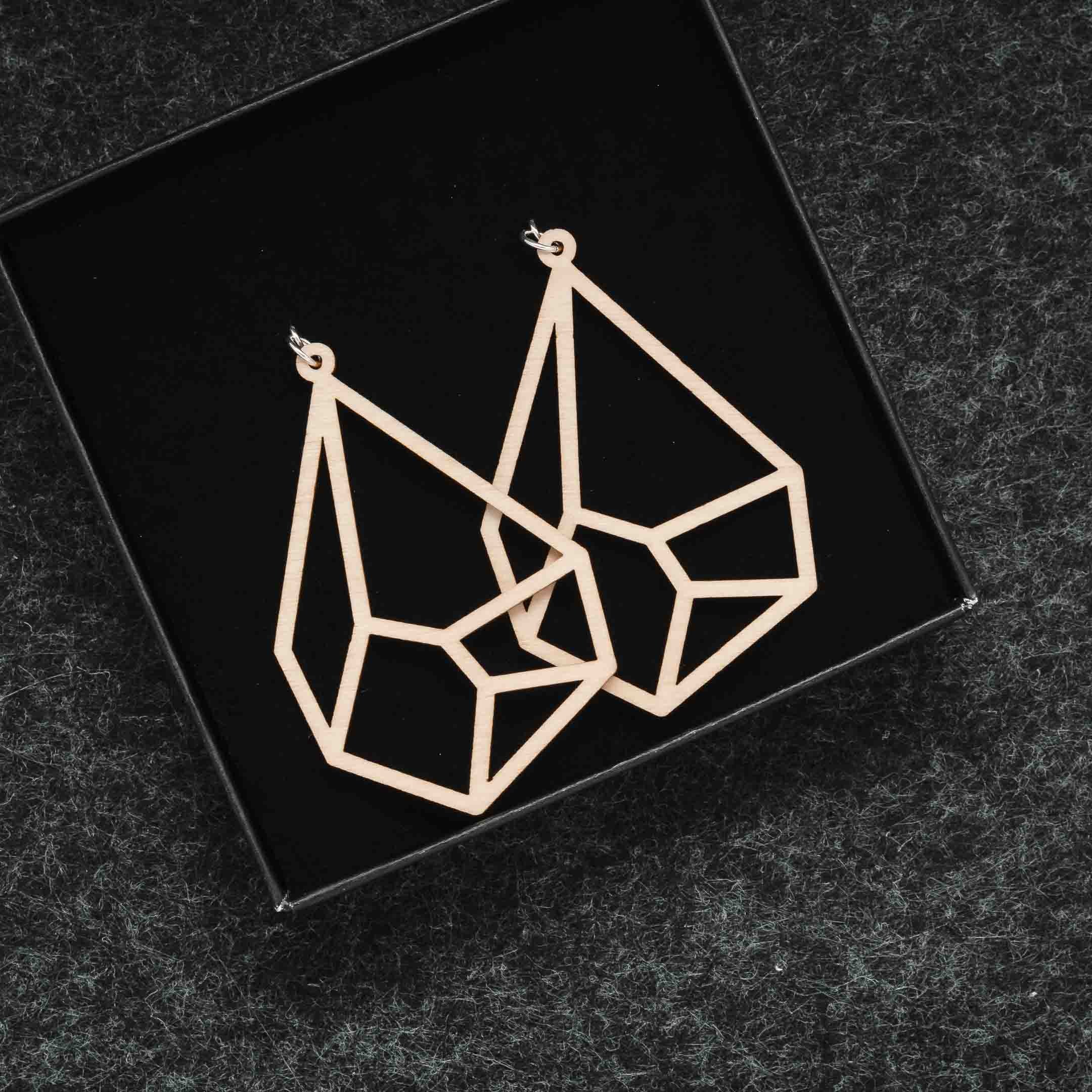 Wooden earrings - Lähde