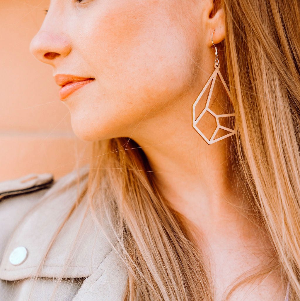 Wooden earrings - Lähde