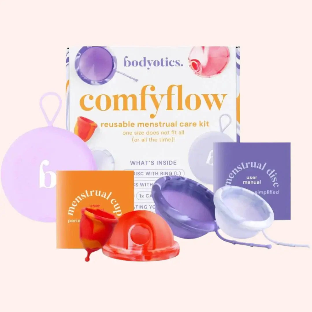 Reusable Care Set | Comfyflow | Menstrual Cup & Discs