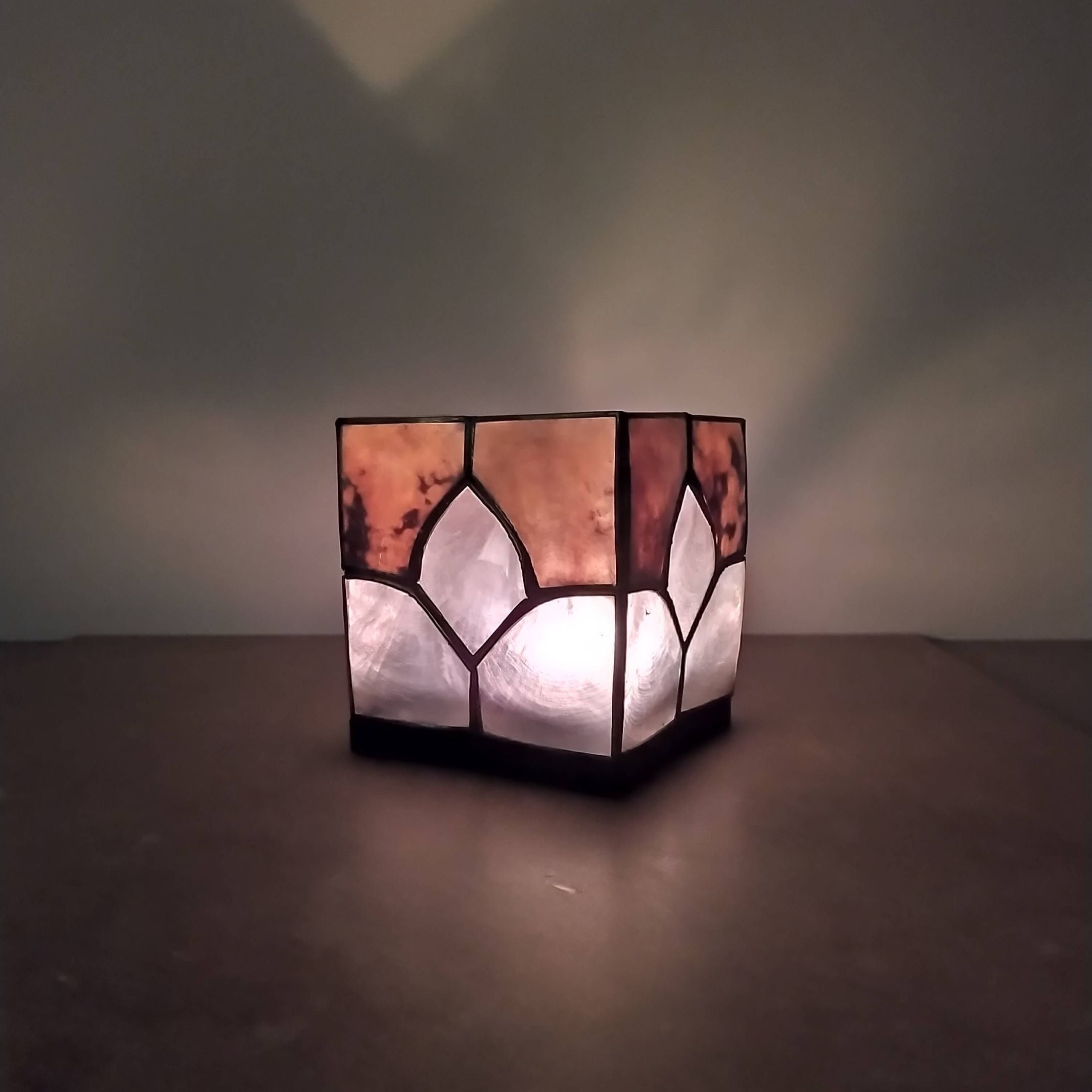 Capiz Tealight Candle Holder | Geometric - Square