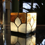 Capiz Tealight Candle Holder | Geometric - Square