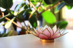 Capiz Tealight Candle Holder | Lotus - Pink/Natural