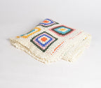 Crochet Multicolor Granny Blanket Throw
