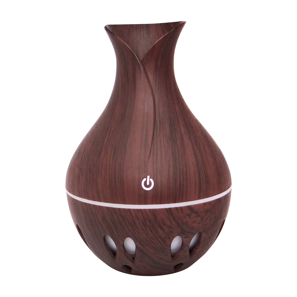 Dark wood-look essential oil diffuser & humidifier, 130ml