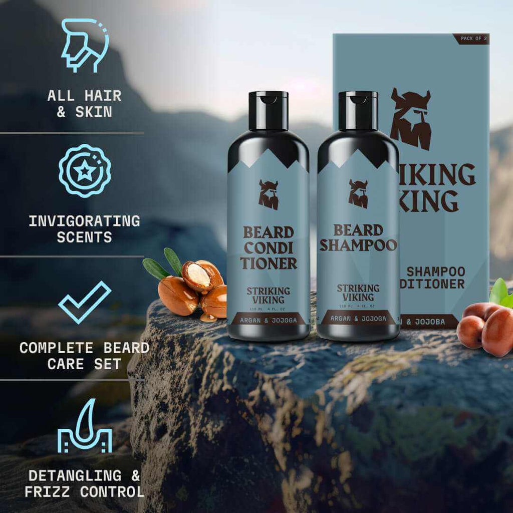 Beard Shampoo & Conditioner Cologne - Argan & Jojoba Oil