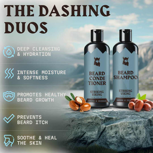 Beard Shampoo & Conditioner Cologne - Argan & Jojoba Oil