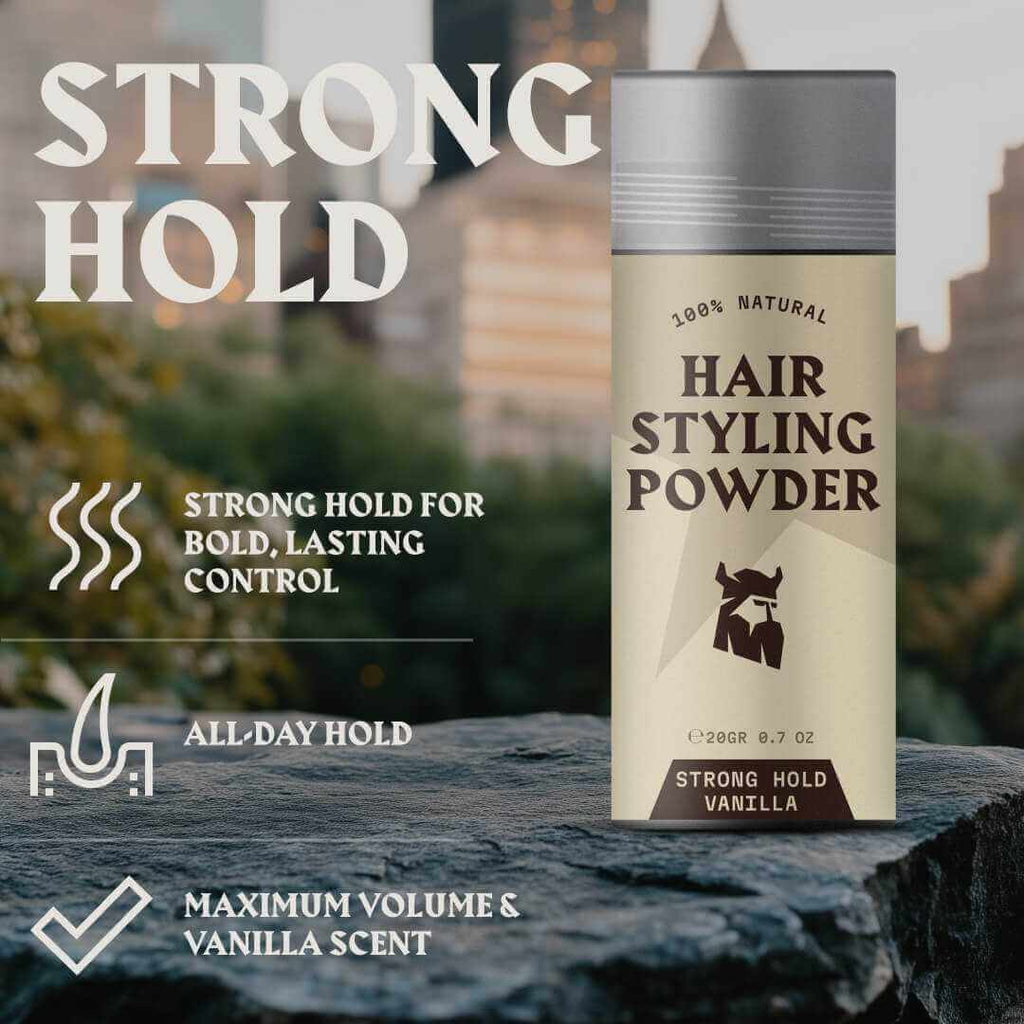 Hair Styling Powder for Men - Strong Hold - Vanilla