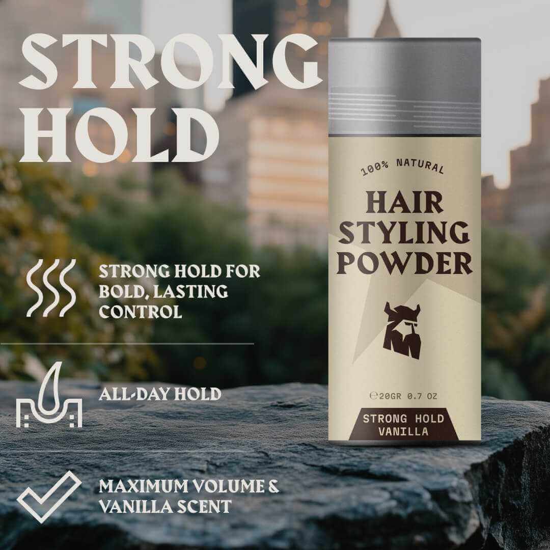 Hair Styling Powder for Men - Strong Hold - Vanilla