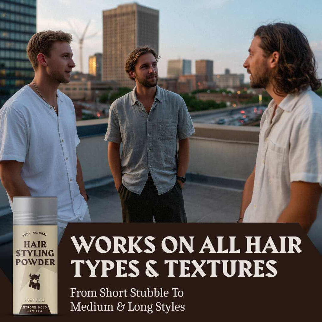 Hair Styling Powder for Men - Strong Hold - Vanilla