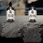 Beard Shampoo & Beard Conditioner - Unscented 2 x 300 ml