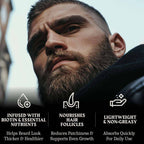 Beard Growth Oil Biotin for Men - Unscented