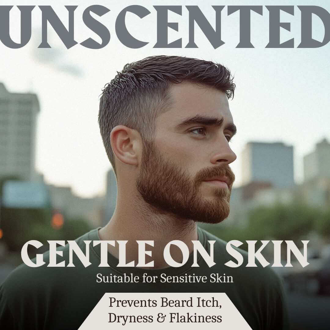Beard Growth Oil Biotin for Men - Unscented