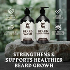 Beard Shampoo & Beard Conditioner - Unscented 2 x 300 ml