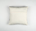 Handwoven Gray Colorblock Square Cushion Cover