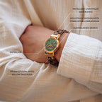 Revontuli - Women's wristwatch (32mm) Walnut Tree