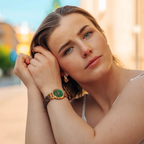 Revontuli - Women's wristwatch (32mm) Walnut Tree