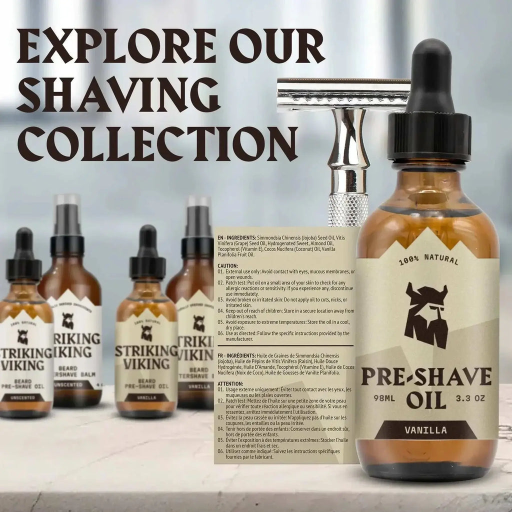 Pre Shave Oil for Men - Vanilla