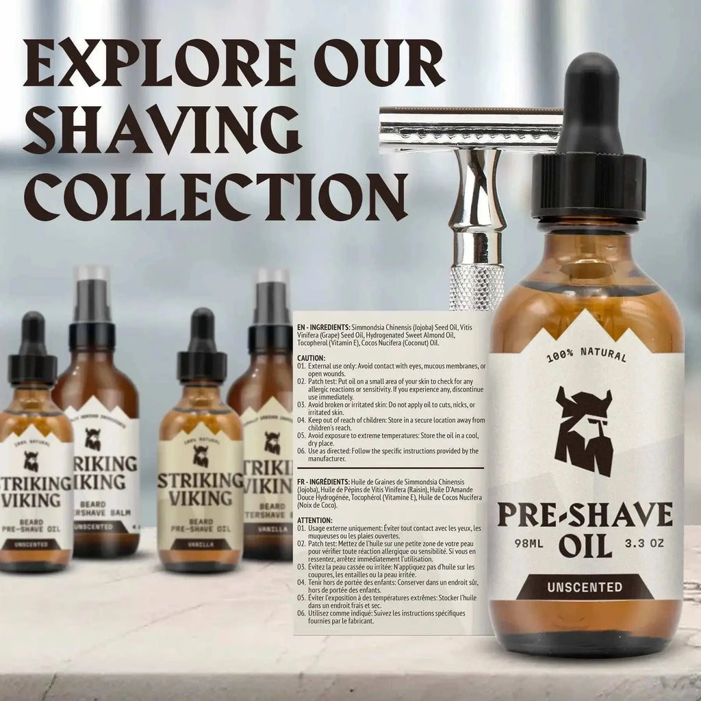 Pre Shave Oil for Men - Unscented