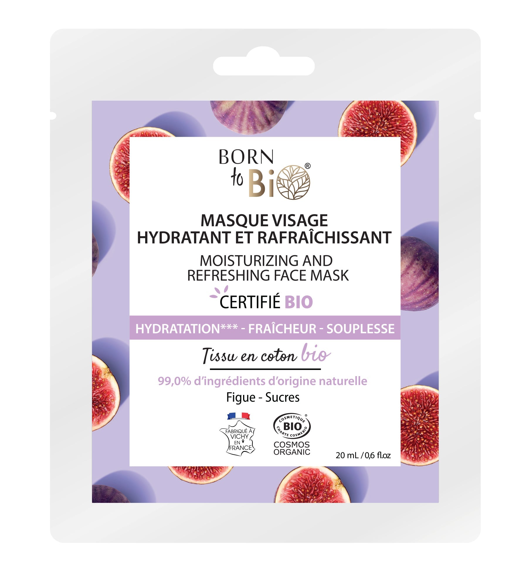 Hydrating & Refreshing Cotton Face Mask - Certified Organic