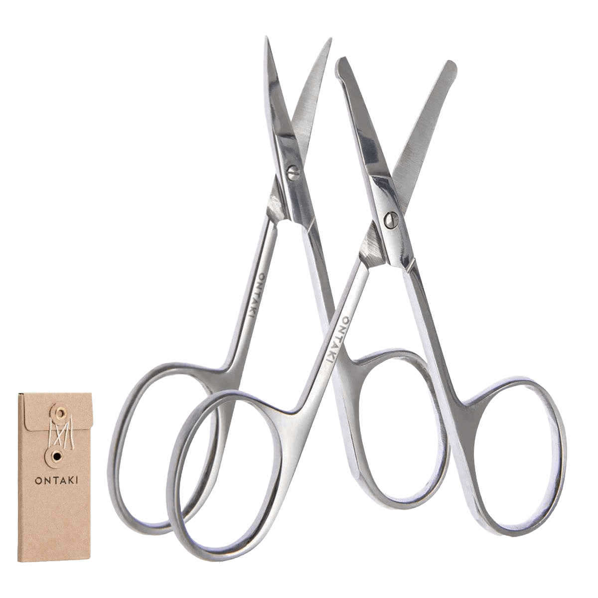 ONTAKI Facial Hair Grooming Scissors (2 Pack)