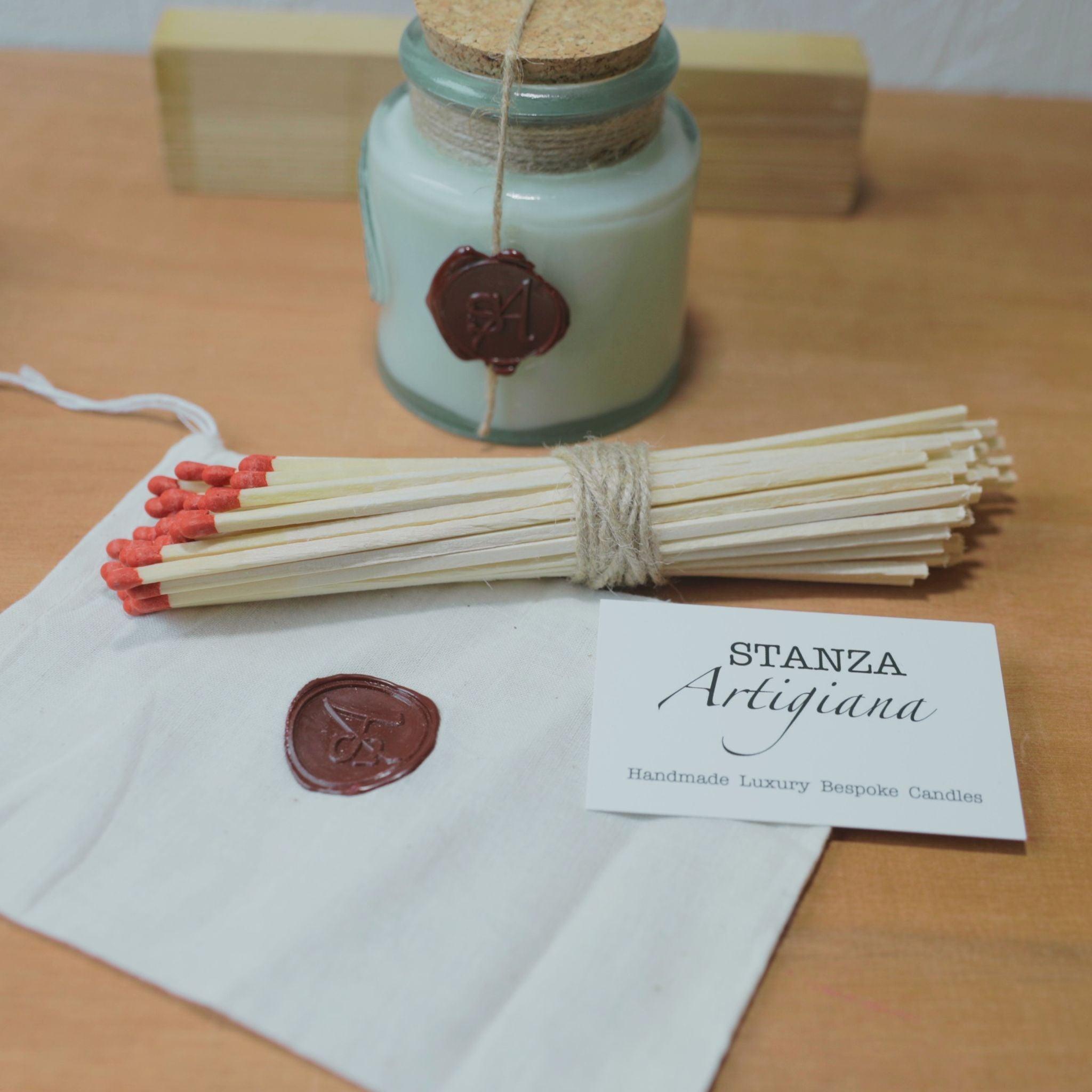 Extra Long Vegan Matches (18 cm) – Set of 50 | STANZA Artigiana
