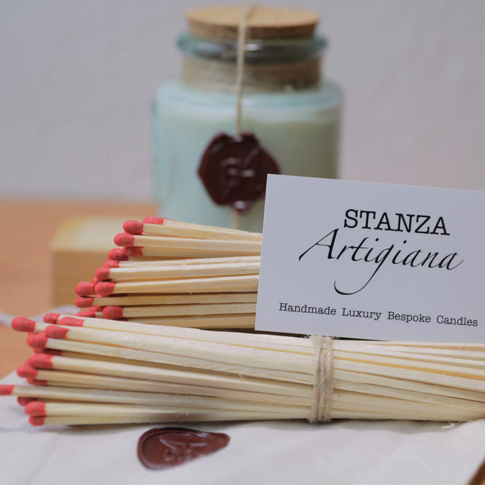 Extra Long Vegan Matches (18 cm) – Set of 50 | STANZA Artigiana