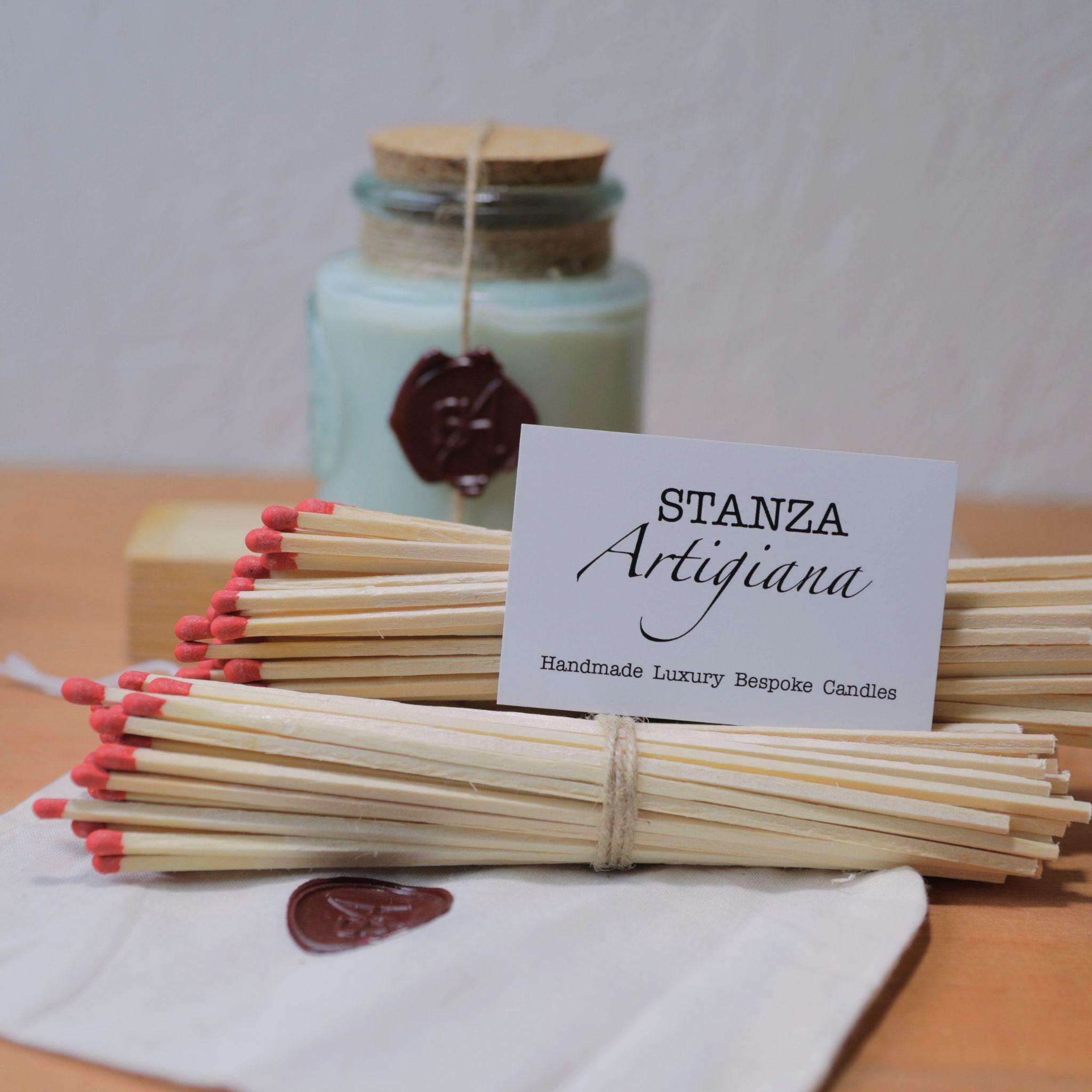 Extra Long Vegan Matches (18 cm) – Set of 50 | STANZA Artigiana