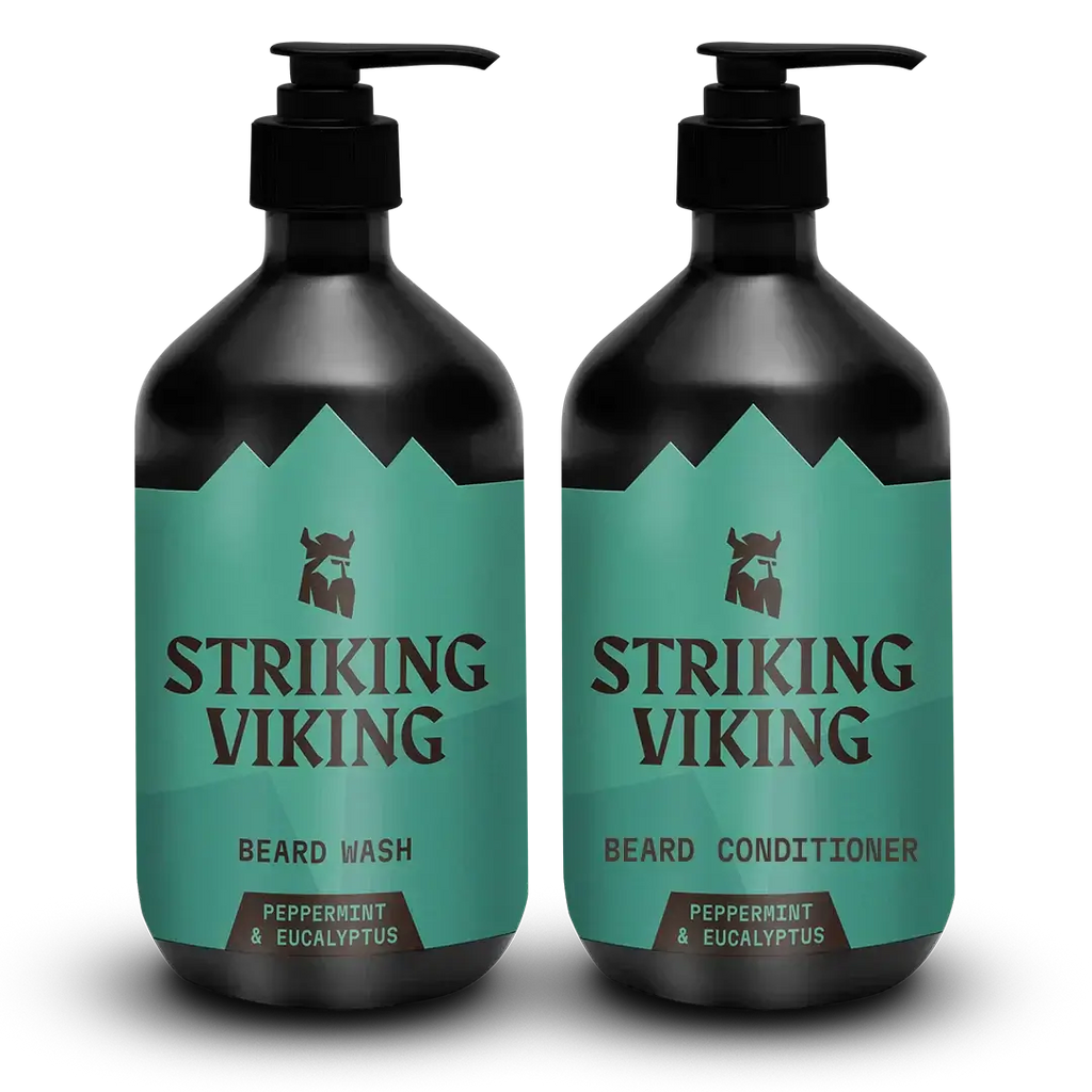 Beard Shampoo & Conditioner Set - Peppermint & Eucalyptus 2 x 300 ml