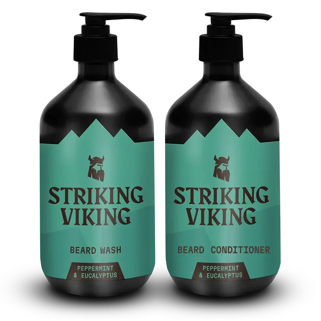 Beard Shampoo & Conditioner Set - Peppermint & Eucalyptus 2 x 300 ml