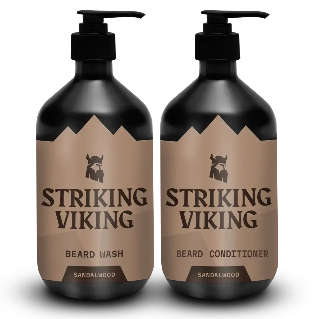 Beard Shampoo & Conditioner Set - Sandalwood, 2 x 300 ml