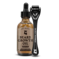 Beard Growth Kit - Sandalwood Beard Biotin Growth Oil & Derma Roller