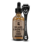 Beard Growth Kit - Sandalwood Beard Biotin Growth Oil & Derma Roller