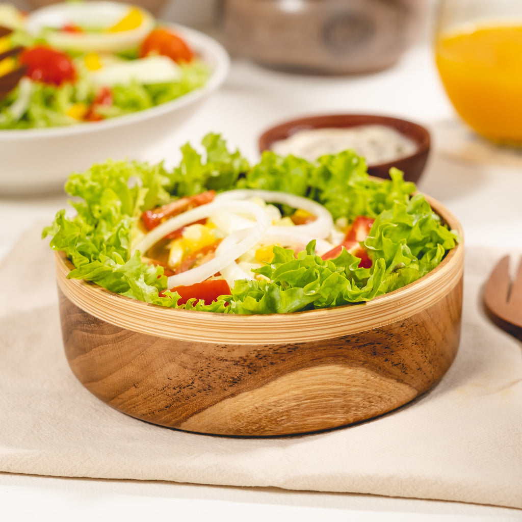 Salad Bowl - Teak/Bamboo